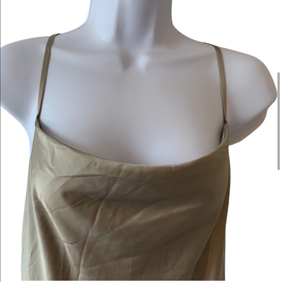 Show Me Your Mumu Verona Cowl Dress in Moss Green Luxe Satin, size M, NWT - Picture 4 of 6